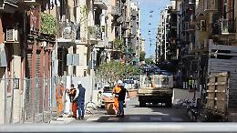 Al via il cantiere di via Manzoni: la storica strada del Libertà diventa viale alberato. Le foto