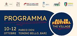 “All in Festival – The Village”: tre giorni dedicati all’inclusione e ai diritti di tutti