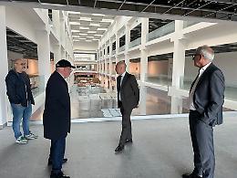 Sopralluogo al cantiere del nuovo ospedale San Cataldo: “Un polo d’eccellenza per la sanità e la formazione”. Le foto
