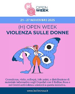 (H)Open Week contro la violenza sulle donne: servizi gratuiti dal 21 al 27 novembre al Santissima Annunziata di Taranto e all’ospedale San Pio di Castellaneta