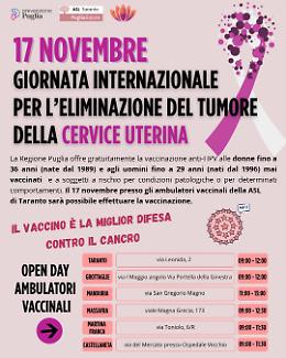 Tumore della cervice uterina: open day per la prevenzione
