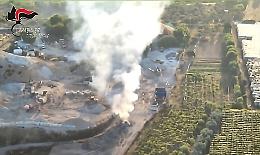 Discarica abusiva scoperta con il drone a Carbonara, sequestrata un’area di 30.000 metri quadrati