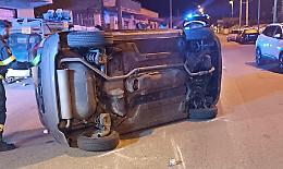 Auto si ribalta nella notte, paura per due ragazze a Talsano