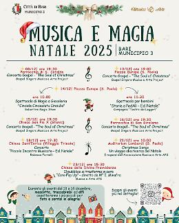 Natale 2025, al via “Musica e Magia” nel Municipio III