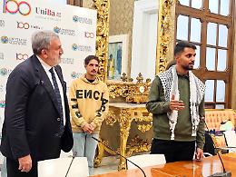 Studenti palestinesi all'Università di Bari per formarsi tornare ad aiutare il proprio popolo. Le foto
