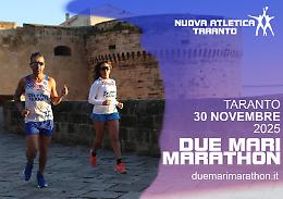 Due Mari Marathon, conto alla rovescia: si parte con l’inaugurazione del Villaggio dei Maratoneti