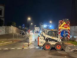 Ponte Padre Pio, i lavori per le corsie del Brt: modifiche al traffico fino a fine settimana. Le foto