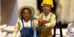 La statuina 2025 celebra lavoro e inclusione: in Puglia il presepe parla di sicurezza