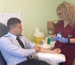 Donazione di sangue, conclusa la campagna dei volontari dell&rsquo;Aeronautica