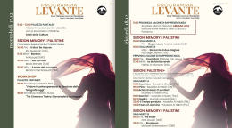 Il 18 dicembre Atef Abu Saif e le rappresentanti del Festival del cinema femminile di Gaza a Taranto