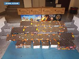 Fuochi d&rsquo;artificio senza autorizzazioni, maxi sequestro