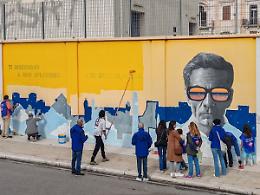 Ripristinato il murale di Pasolini, Retake chiude l&rsquo;anno con un gesto di memoria e cura urbana. Le foto