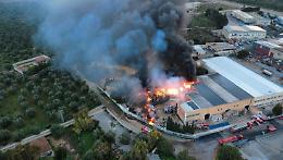 Incendio a un traliccio elettrico, chiusa la statale 96 per una settimana. Ecco i percorsi alternativi