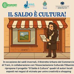 Con i saldi invernali torna &ldquo;Il Saldo &egrave; Cultura&rdquo; tra arte e negozi