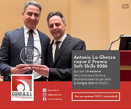 Premio Soft Skills al Senato, riconoscimento ad Antonio La Ghezza