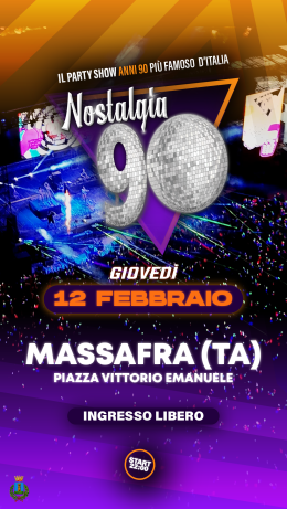 Massafra capitale dei novanta: il fenomeno &ldquo;Nostalgia&rdquo; arriva nel cuore della citt&agrave; 
