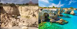 Crolla l&rsquo;arco dell'amore di Sant&rsquo;Andrea, simbolo del Salento distrutto dal maltempo