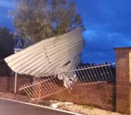 Tromba d&rsquo;aria nella notte: alberi sradicati e pannelli solari distrutti