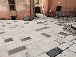 Nuove basole attorno a Sant&rsquo;Agostino, avanti la riqualificazione della Citt&agrave; vecchia. Le foto