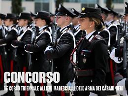 Carabinieri, concorso per 898 allievi marescialli