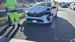 Tamponamento sulla Statale 7 ter, 2 feriti. Le foto