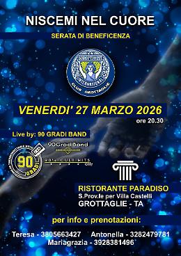 &ldquo;Niscemi nel cuore&rdquo;, una serata di solidariet&agrave; per la comunit&agrave; siciliana