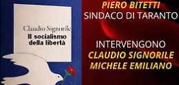 A Palazzo di Citt&agrave; la presentazione del libro &ldquo;Il socialismo della libert&agrave;&rdquo; di Claudio Signorile