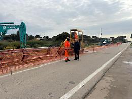 Nuovo tronco idrico sulla litoranea: sopralluogo dell&rsquo;assessore Lonoce. Le foto