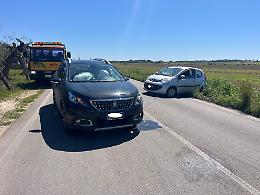 Scontro frontale tra due auto sulla Pulsano-Leporano: due feriti