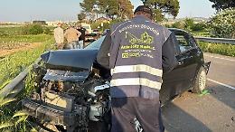 Scontro tra 4 auto sulla Statale 7 Ter, traffico bloccato. Le foto