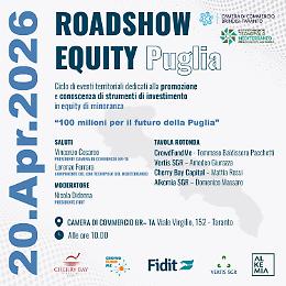 Equity Puglia, al via il roadshow tra Taranto e Bari