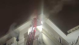 Fiamme nella camera da letto in via Capruzzi, due anziani salvati dai vigili del fuoco