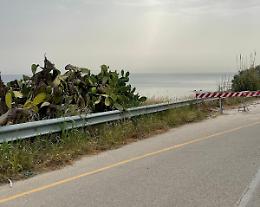 Falesia a rischio crollo, al via i lavori a Giancola: chiusa la ex SP 41