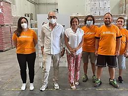 L’assessore  regionale  Barone visita il Banco  Alimentare