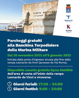 Parcheggi gratis al Borgo, disponibili anche le aree della Banchina Torpediniere