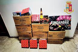 In macchina quasi 22 chili di “botti” illegali