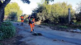 Lido Azzurro, gli interventi di pulizia