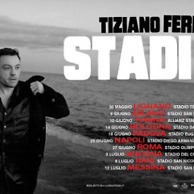 Tiziano Ferro, il grande ritorno negli stadi: a luglio 2026 la tappa al San Nicola di Bari