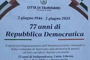 A Taurisano si celebra la Festa della Repubblica di due anni fa