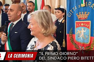Il "primo giorno" del sindaco Bitetti: «Viva Taranto, viva i tarantini»