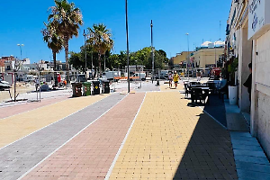 Santo Spirito, il lungomare riapre al traffico: a luglio completamento della pista ciclabile