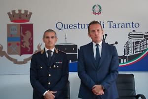 Antonio Serpico alla guida della Squadra Mobile di Taranto