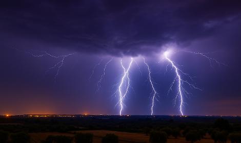 Fulmini sul Salento
