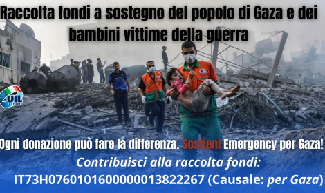 La raccolta fondi per le vittime di Gaza