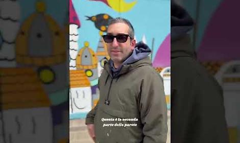 In via D&rsquo;Aquino a Taranto prende forma il Muro Narrante