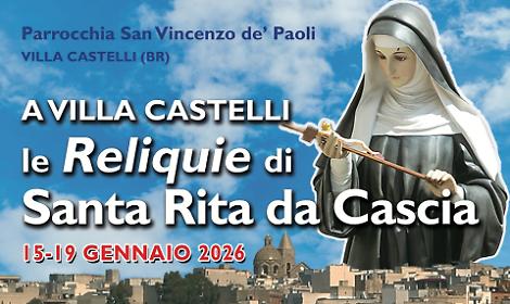 Le reliquie di Santa Rita da Cascia a Villa Castelli
