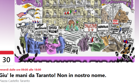 Ex Ilva, nuova mobilitazione in citt&agrave;: sit-in e assemblea pubblica il 30 gennaio