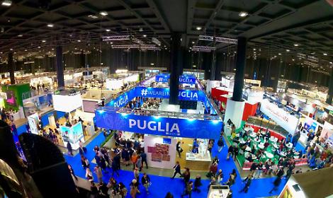 Lo stand della Puglia alla Bit di Milano 2025