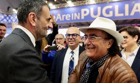 Antonio Decaro e Al Bano Carrisi alla Bit di Milano