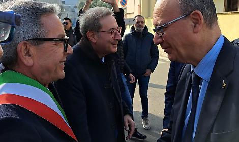 Il Sindaco Giuseppe Marchionna con il Ministro Giuseppe Valditara